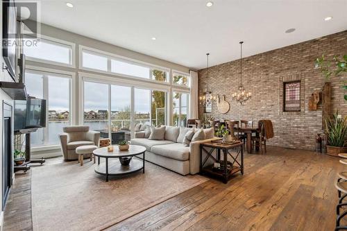 468 Auburn Shores Landing Se, Calgary, AB - Indoor Photo Showing Living Room