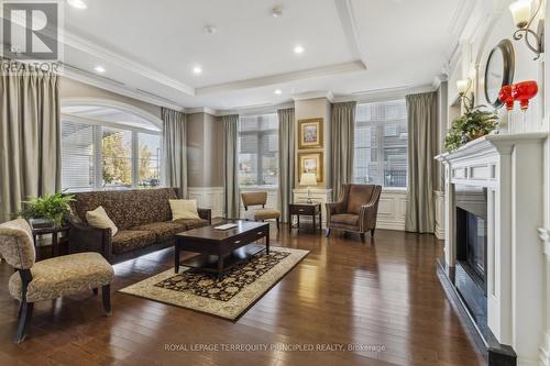 209 - 60 Ann Street, Caledon, ON - Indoor Photo Showing Living Room With Fireplace