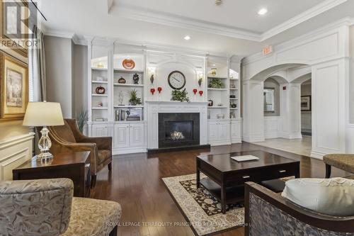 209 - 60 Ann Street, Caledon, ON - Indoor Photo Showing Living Room With Fireplace