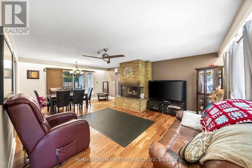 1652 Taunton Road, Clarington, ON - Indoor Photo Showing Living Room With Fireplace