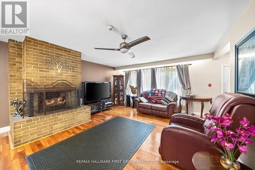 1652 Taunton Road, Clarington, ON - Indoor Photo Showing Living Room With Fireplace