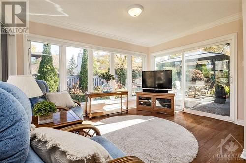 Stunning sunroom filled with natural light. - 11 Amundsen Crescent, Ottawa, ON - Indoor Photo Showing Living Room