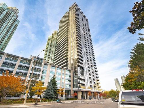 1509-223 Webb Dr, Mississauga, ON - Outdoor With Balcony With Facade