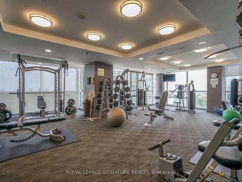 1509-223 Webb Dr, Mississauga, ON - Indoor Photo Showing Gym Room