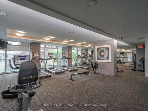 1509-223 Webb Dr, Mississauga, ON - Indoor Photo Showing Gym Room