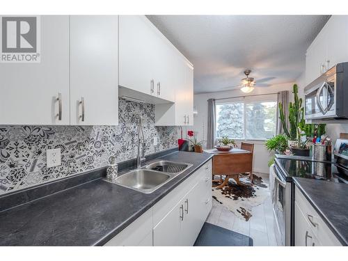 198 Roy Avenue Unit# 207, Penticton, BC - Indoor Photo Showing Kitchen With Double Sink