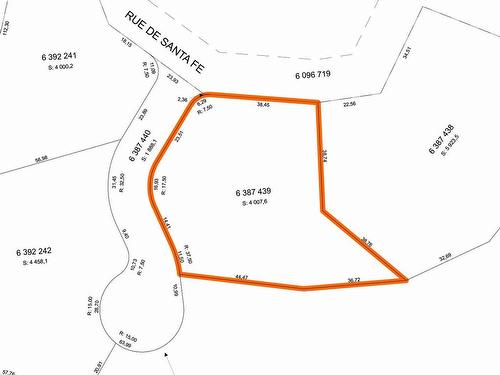 Plan (croquis) - Rue De Santa-Fe, Grenville-Sur-La-Rouge, QC 