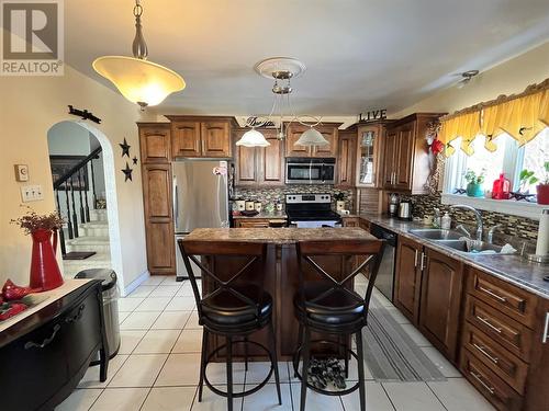 50 Valley Road, Carbonear, NL - Indoor Photo Showing Kitchen With Double Sink