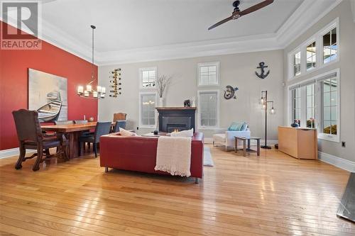 54 Stonecroft Terrace, Ottawa, ON - Indoor Photo Showing Living Room With Fireplace