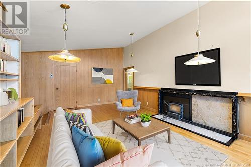 180-182 Macbeath Avenue, Moncton, NB - Indoor Photo Showing Living Room With Fireplace