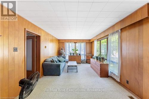 1006 Portage Road, Kawartha Lakes (Kirkfield), ON - Indoor Photo Showing Living Room With Fireplace