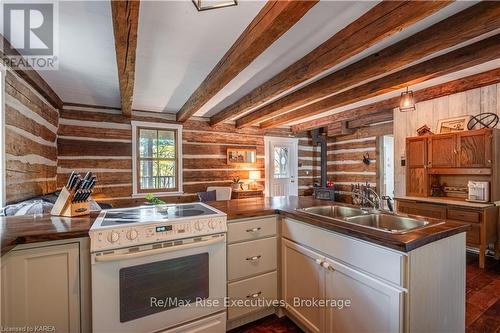 1245 Mcconville Lane, South Frontenac (Frontenac South), ON - Indoor Photo Showing Kitchen With Double Sink