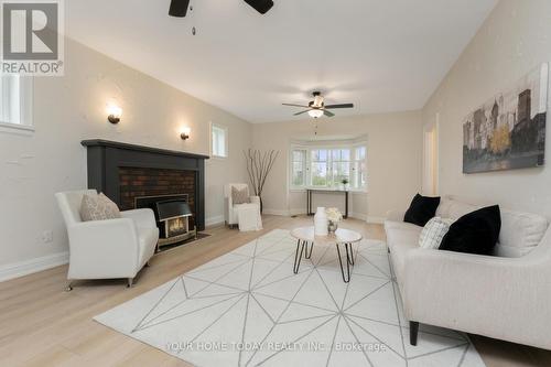 75 Guelph Street, Halton Hills, ON - Indoor Photo Showing Living Room With Fireplace