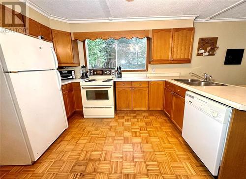 35 Fourth Avenue, Assiginack, Manitoulin Island, ON - Indoor Photo Showing Kitchen With Double Sink