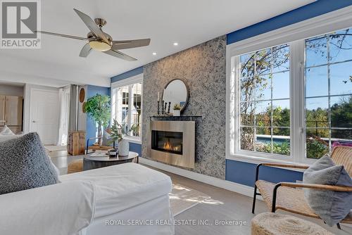 55 Barchard Street, Clarington (Newcastle), ON - Indoor Photo Showing Living Room With Fireplace