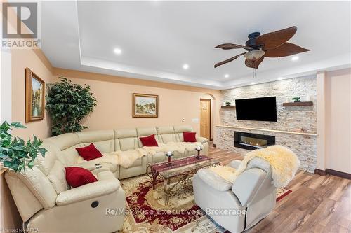 1818 Marysville Road, Tyendinaga, ON - Indoor Photo Showing Living Room With Fireplace