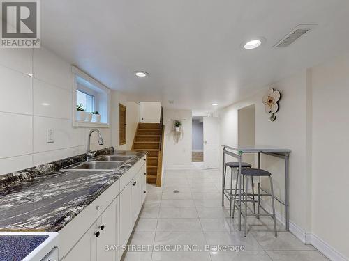 45 Enfield Avenue, Toronto, ON - Indoor Photo Showing Kitchen With Double Sink