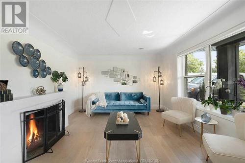 1123 Reaume, Lasalle, ON - Indoor Photo Showing Living Room With Fireplace