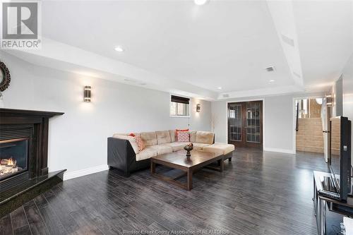 4325 Pioneer, Windsor, ON - Indoor Photo Showing Living Room With Fireplace