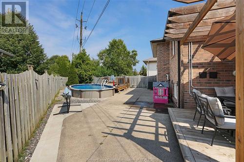 4325 Pioneer, Windsor, ON - Outdoor With Above Ground Pool With Deck Patio Veranda