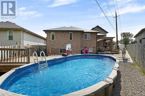 4325 Pioneer, Windsor, ON - Outdoor With Above Ground Pool With Backyard With Exterior