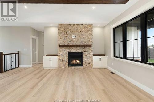 2584 Mayfair, Lasalle, ON - Indoor Photo Showing Living Room With Fireplace