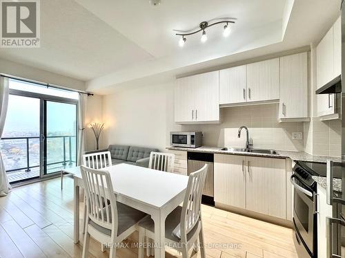 1212 - 68 Canterbury Place, Toronto, ON - Indoor Photo Showing Kitchen With Double Sink With Upgraded Kitchen