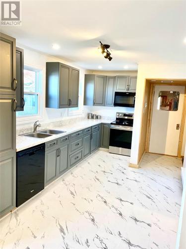 47A Main Street S, Glovertown, NL - Indoor Photo Showing Kitchen With Double Sink