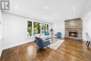 66 Lloydminster Crescent, Toronto, ON  - Indoor Photo Showing Living Room With Fireplace 