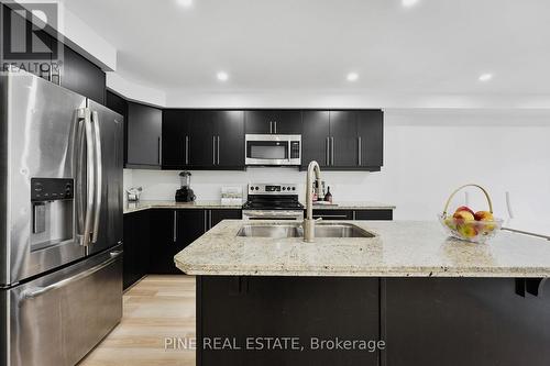 45 Waterbridge Street, Hamilton, ON - Indoor Photo Showing Kitchen With Double Sink With Upgraded Kitchen