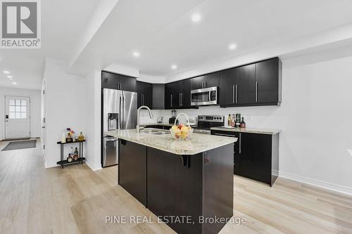 45 Waterbridge Street, Hamilton, ON - Indoor Photo Showing Kitchen With Double Sink With Upgraded Kitchen