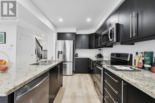 45 Waterbridge Street, Hamilton, ON - Indoor Photo Showing Kitchen With Double Sink With Upgraded Kitchen