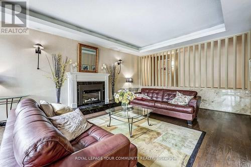 2307 - 1333 Bloor Street, Mississauga, ON - Indoor Photo Showing Living Room With Fireplace