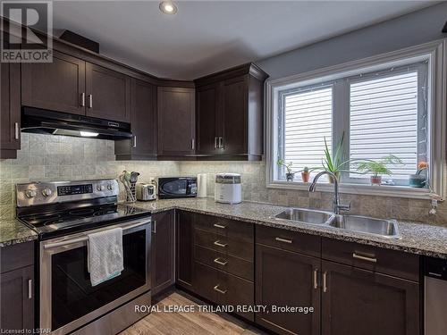 90 Chapel Street, Woodstock, ON - Indoor Photo Showing Kitchen With Double Sink