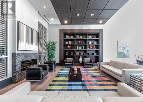 502 - 17 Anndale Drive, Toronto, ON - Indoor Photo Showing Living Room With Fireplace