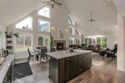 738 Bolton Road, Tappen, BC - Indoor With Fireplace