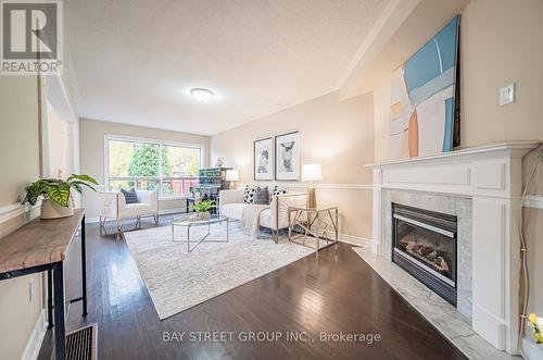 2513 Longridge Crescent, Oakville, ON - Indoor Photo Showing Living Room With Fireplace