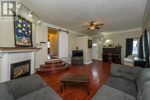 1379 Ewert Street, Prince George, BC - Indoor Photo Showing Living Room With Fireplace