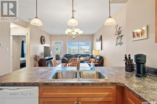 204 102 Armistice Way, Saskatoon, SK - Indoor Photo Showing Kitchen With Double Sink