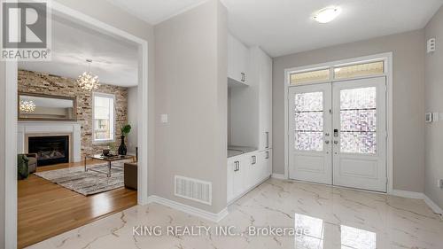 77 Antibes Drive, Brampton, ON - Indoor Photo Showing Other Room With Fireplace