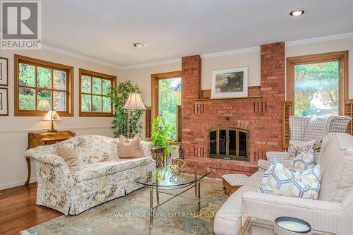 43 Mont Street, Guelph, ON - Indoor Photo Showing Living Room With Fireplace