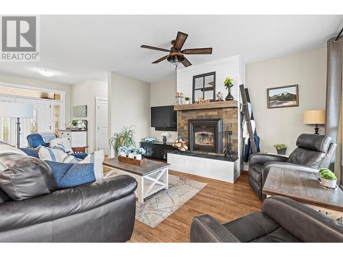 260 Terry Road, Enderby, BC - Indoor Photo Showing Living Room With Fireplace