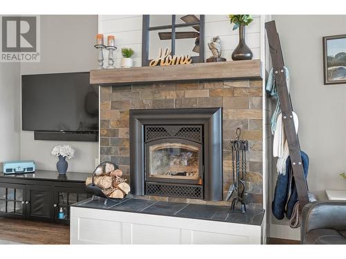 260 Terry Road, Enderby, BC - Indoor Photo Showing Living Room With Fireplace