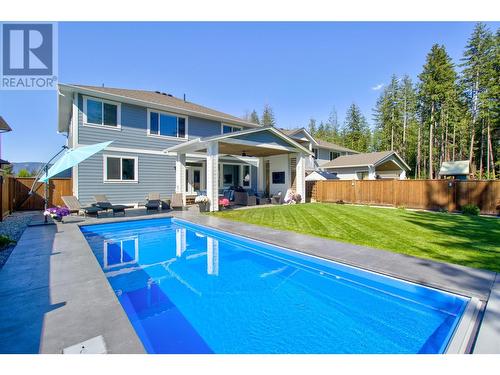 2380 15 Avenue Se, Salmon Arm, BC - Outdoor With In Ground Pool With Deck Patio Veranda With Backyard