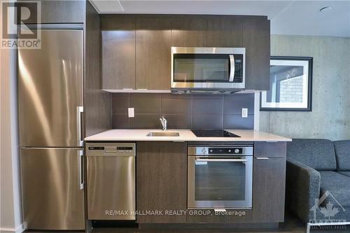 1209 - 105 Champagne Avenue S, Ottawa, ON - Indoor Photo Showing Kitchen With Stainless Steel Kitchen With Upgraded Kitchen