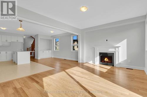 144 Cole Terrace, Woodstock, ON - Indoor Photo Showing Living Room With Fireplace