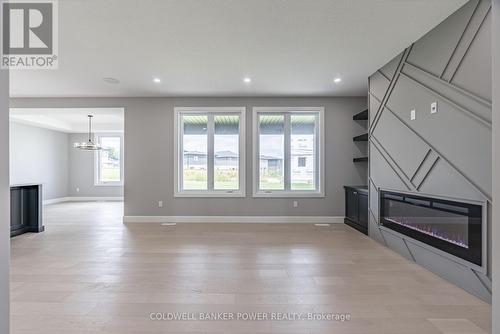 2688 Heardcreek Trail, London, ON - Indoor Photo Showing Living Room With Fireplace