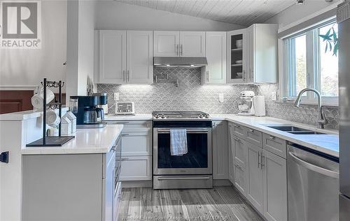 140 Heritage Rd, Kingsville, ON - Indoor Photo Showing Kitchen With Double Sink With Upgraded Kitchen