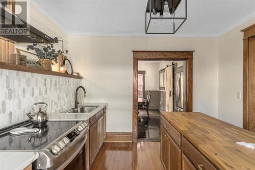 59 Lansdowne Ave, Sault Ste. Marie, ON - Indoor Photo Showing Kitchen With Double Sink With Upgraded Kitchen