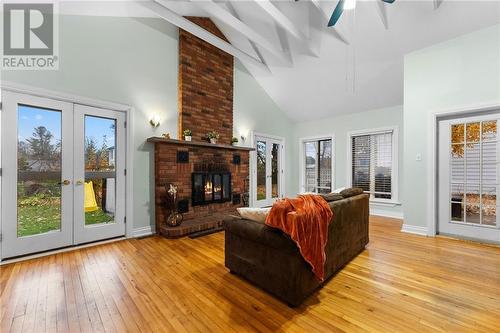 143 Harry Street, Renfrew, ON - Indoor Photo Showing Living Room With Fireplace